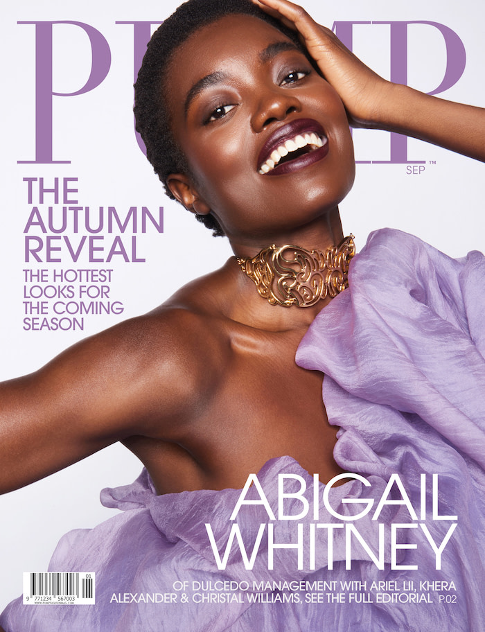 Abigail Whitney on the cover of PUMP magazine
