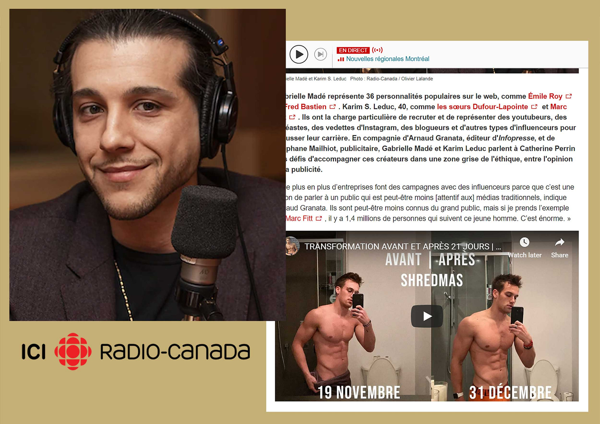 Our CEO invited to speak on Radio Canada about Influencer Marketing