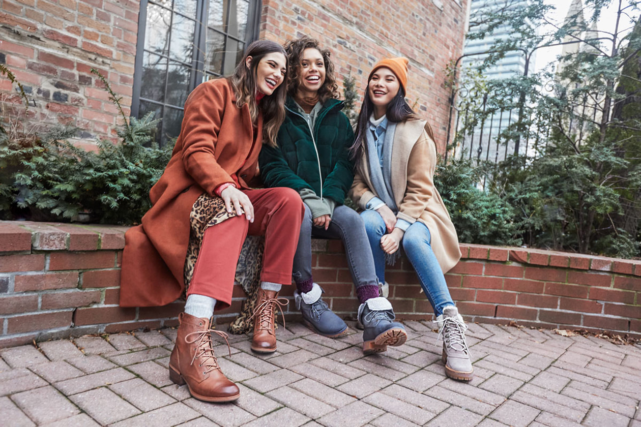 Alyssa Brady, Edith et Sofi sont à l’affiche de la campagne automne-hiver 2018 de Timberland.